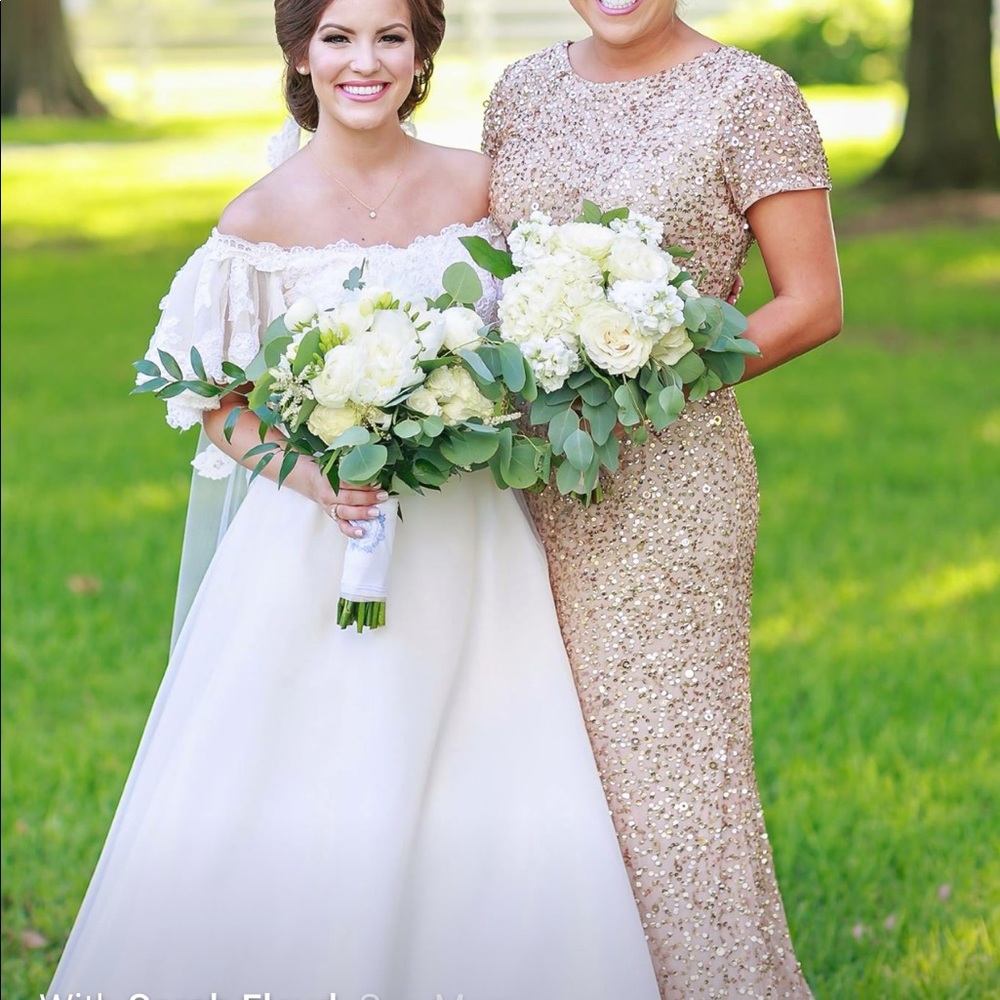 Adrianna Papell Scoopback Sequin Gown